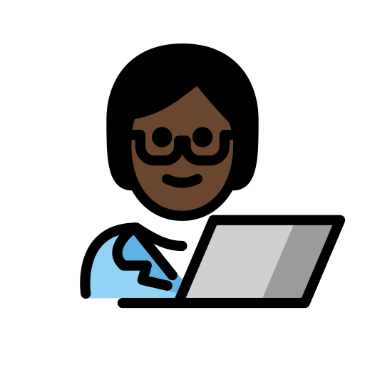 Tehnologie: tonul pielii închis pentru OpenMoji 15.1