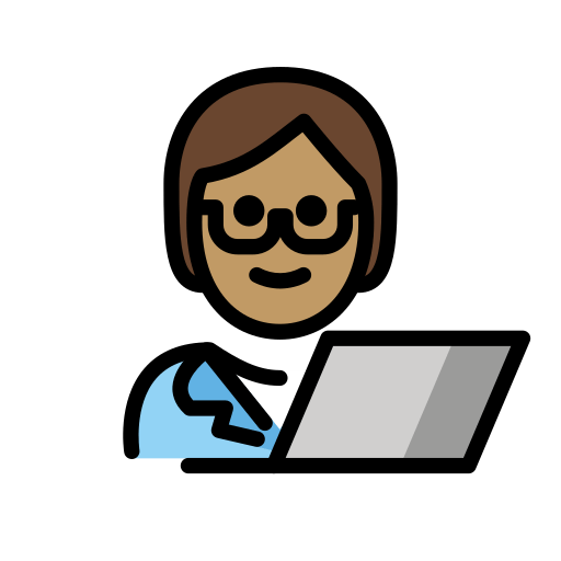 Τεχνολόγος: μεσαίος τόνος δέρματος για OpenMoji 15.1