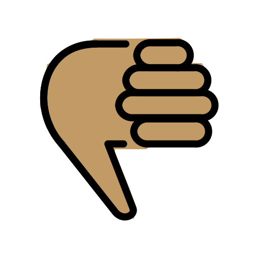 Tummen ned: mellanfärgad hy för OpenMoji 15.1