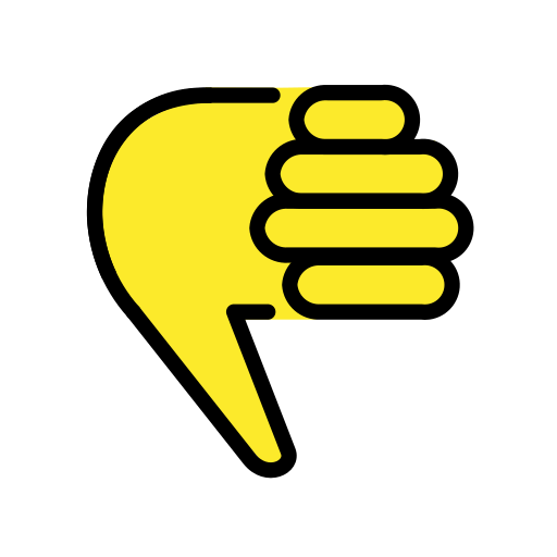 Κατεβασμένος αντίχειρας για OpenMoji 15.1