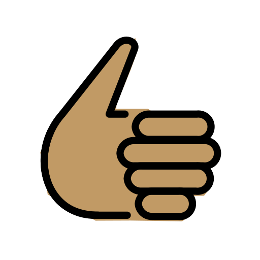 אגודל למעלה: גוון עור בינוני עבור OpenMoji 15.1