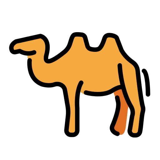 Dvouhrbý velbloud pro OpenMoji 15.1