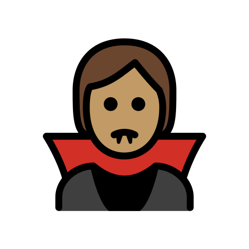 Vampir: Pell Mitjà per OpenMoji 15.1