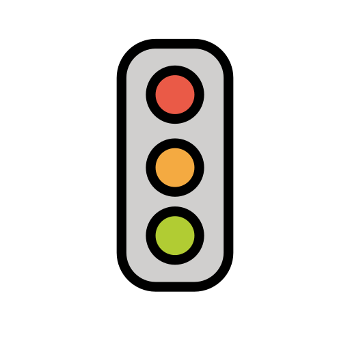 רמזור אנכי עבור OpenMoji 15.1