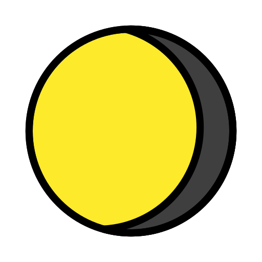 Ubývající Měsíc pro OpenMoji 15.1