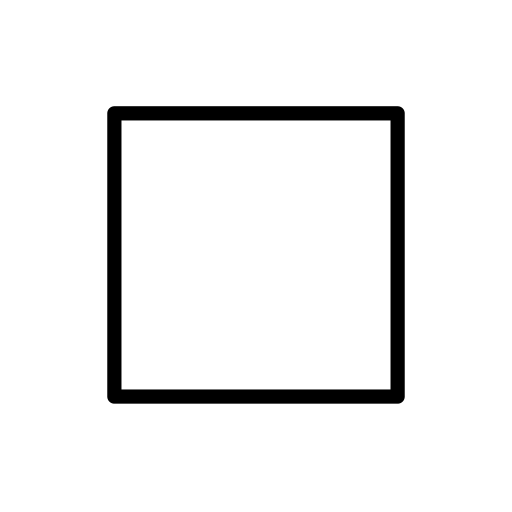 Bílý střední čtverec pro OpenMoji 15.1