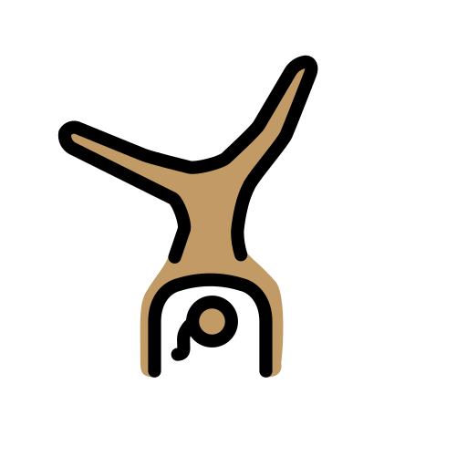 OpenMoji 15.1의 경우 옆돌기하는 여자: 갈색 피부