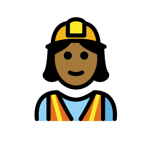 Ouvrière Du Bâtiment: Peau Mate pour OpenMoji 15.1