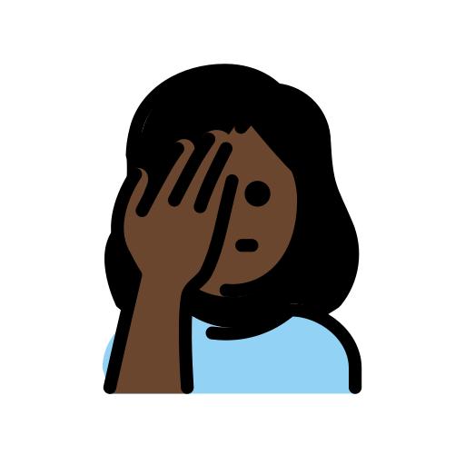 第女生捂脸: 较深肤色号为第OpenMoji 15.1号