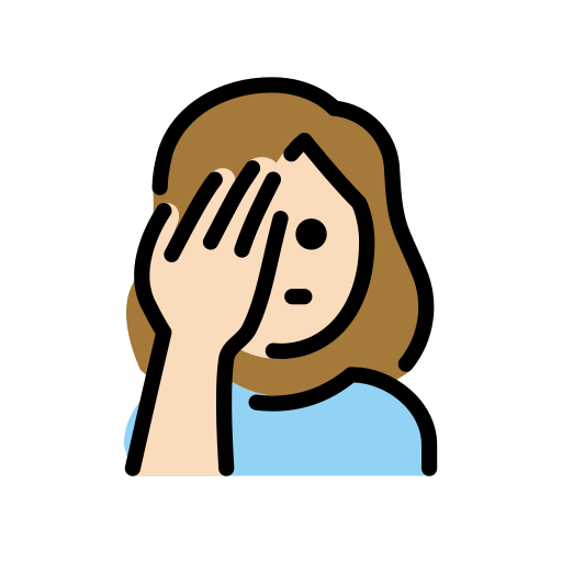 Γυναίκα αγανακτά: ανοιχτόχρωμος τόνος δέρματος για OpenMoji 15.1