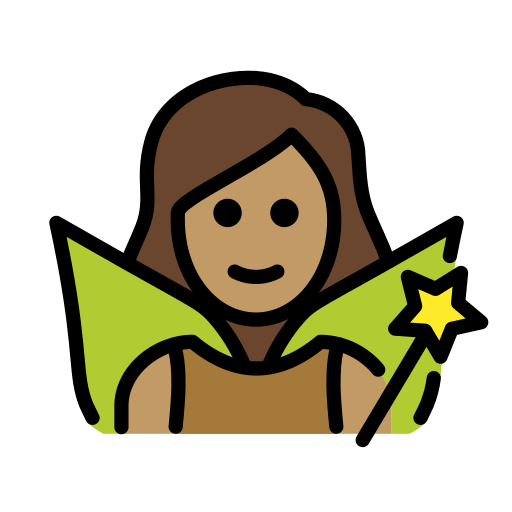 Dona Fada: Pell Mitjà per OpenMoji 15.1