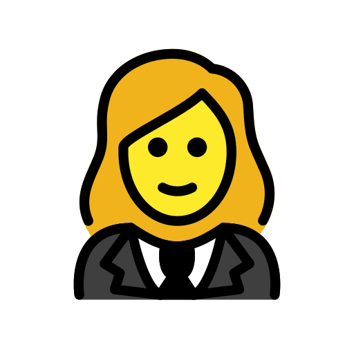 Woman in Tuxedo for OpenMoji 15.1