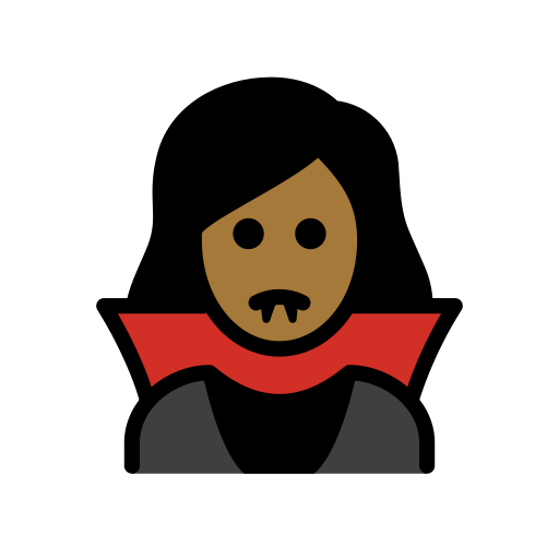 Vampira: Carnagione Abbastanza Scura per OpenMoji 15.1