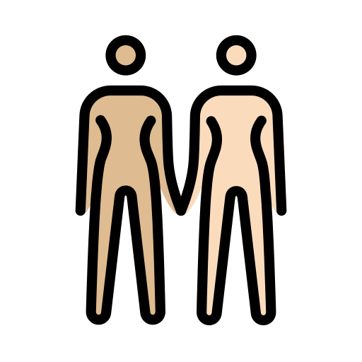 Kvinner som leier: hudtype 3, hudtype 1–2 for OpenMoji 15.1