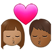 Kiss - Man: Medium Skin Tone, Woman: Medium-Dark Skin Tone for Samsung One UI 6.0