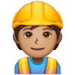 Construction Worker: Medium Skin Tone for Samsung One UI 6.1.1