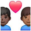 Par med hjerte: mand, mand, mørk teint og medium til mørk teint for Samsung One UI 6.1.1