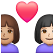 Pár se srdcem: Žena, Žena, Střední odstín pleti, Světlý odstín pleti pro Samsung One UI 6.1.1