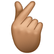 Mâna cu degetul arătător și degetul mare încrucișate: Culoare medie a pielii pentru Samsung One UI 6.1.1