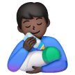 Man die een baby voedt: donkere huidskleur voor Samsung One UI 6.1.1