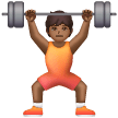 Person Lifting Weights: Medium-Dark Skin Tone for Samsung One UI 6.1.1