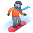 Snowboarder: Culoare medie-închis a pielii pentru Samsung One UI 6.1.1