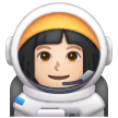 Woman Astronaut: Light Skin Tone for Samsung One UI 6.1.1