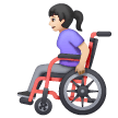 Wanita dengan kursi roda manual: warna kulit cerah untuk Samsung One UI 6.1.1