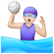 Vrouw die waterpolo speelt: lichte huidskleur voor Samsung One UI 6.1.1