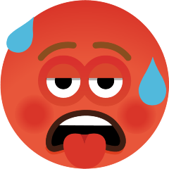 Visage Rouge Et Chaud pour Skype Emoticons 1.2