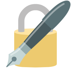 Lås med bläckpenna för Skype Emoticons 1.2