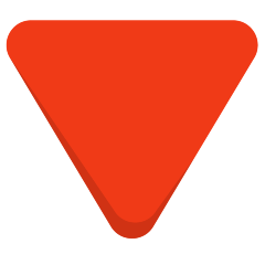 Nedåtpekande röd triangel för Skype Emoticons 1.2