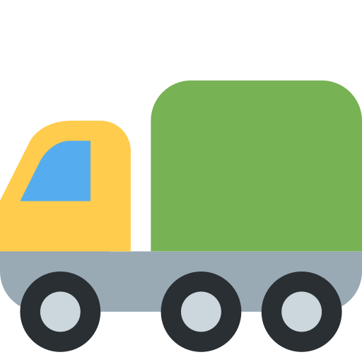 Kloubový nákladní automobil pro Twitter (X) Twemoji 15.0.3