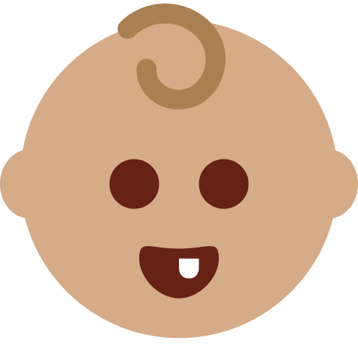 Bébé: Peau Légèrement Mate pour Twitter (X) Twemoji 15.0.3