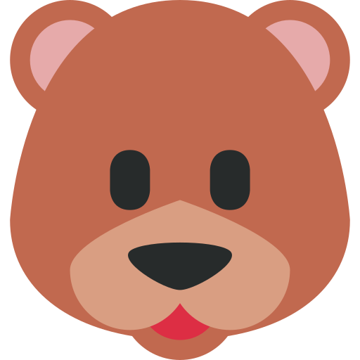 Medvěd pro Twitter (X) Twemoji 15.0.3