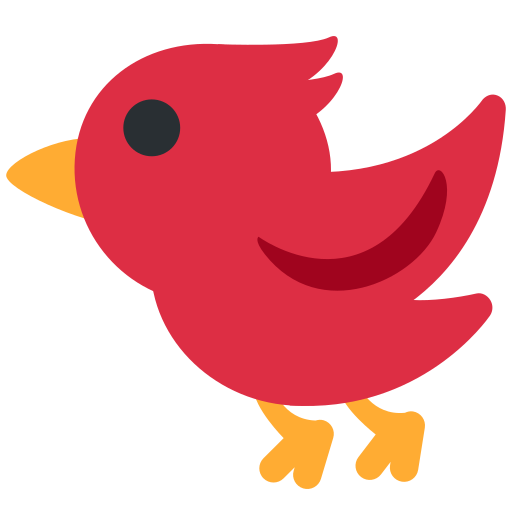 Pták pro Twitter (X) Twemoji 15.0.3