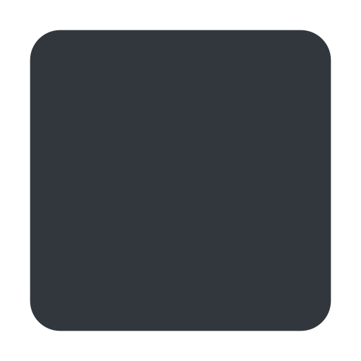 Černý střední čtverec pro Twitter (X) Twemoji 15.0.3