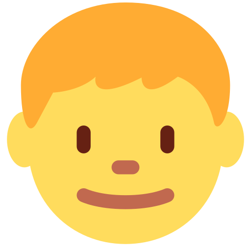 Con trai cho Twitter (X) Twemoji 15.0.3