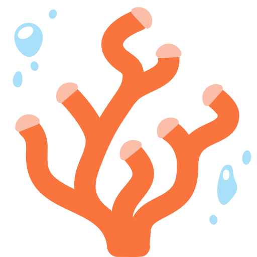 Twitter (X) Twemoji 15.0.3의 경우 산호초