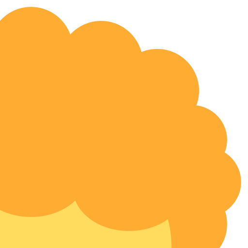 Rambut keriting untuk Twitter (X) Twemoji 15.0.3