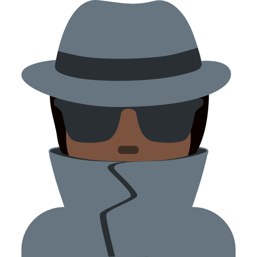 第侦探: 较深肤色号为第Twitter (X) Twemoji 15.0.3号