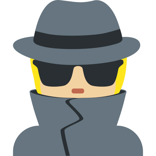 Detectiu: pell mitjana-clara per Twitter (X) Twemoji 15.0.3