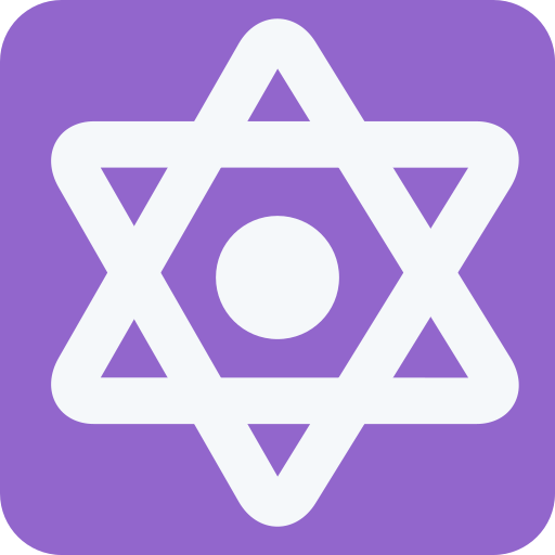 Estrella de sis puntes amb punts per Twitter (X) Twemoji 15.0.3