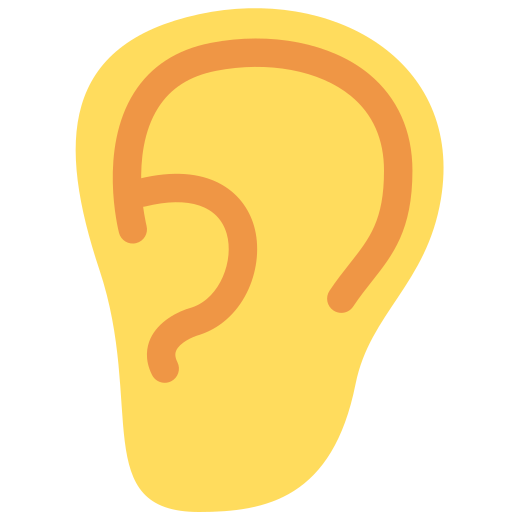 Orella per Twitter (X) Twemoji 15.0.3