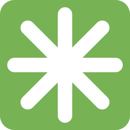 Eight-Spoked Asterisk for Twitter (X) Twemoji 15.0.3