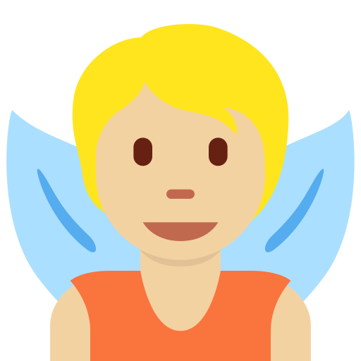 Personnage Féérique: Peau Moyennement Claire pour Twitter (X) Twemoji 15.0.3