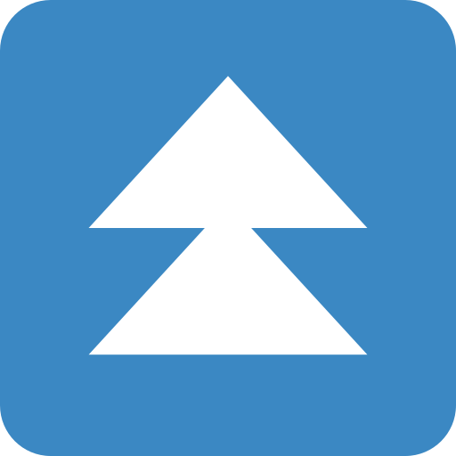 Dubbla uppåtpilar för Twitter (X) Twemoji 15.0.3