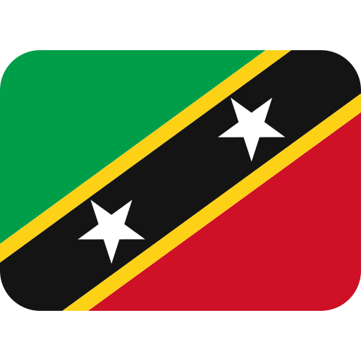 Bandera: St. Kitts i Nevis per Twitter (X) Twemoji 15.0.3