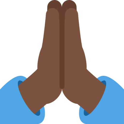 अभिवादन: साँवली त्वचा Twitter (X) Twemoji 15.0.3 के लिए