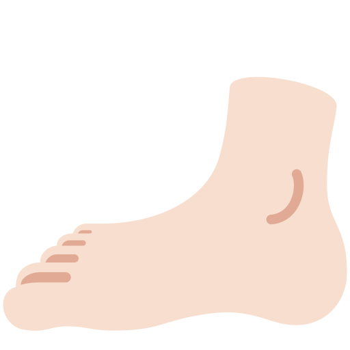 Chodidlo: Světlý odstín pleti pro Twitter (X) Twemoji 15.0.3